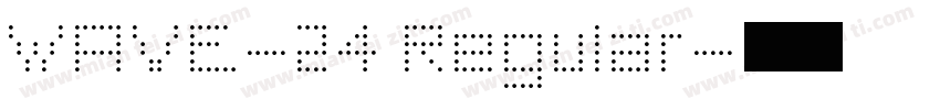 WAVE-24 Regular字体转换